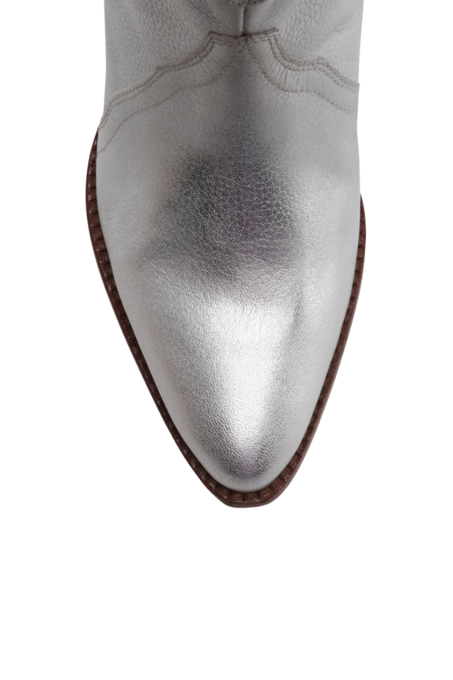 Free People New Frontier Western Boot - Silver