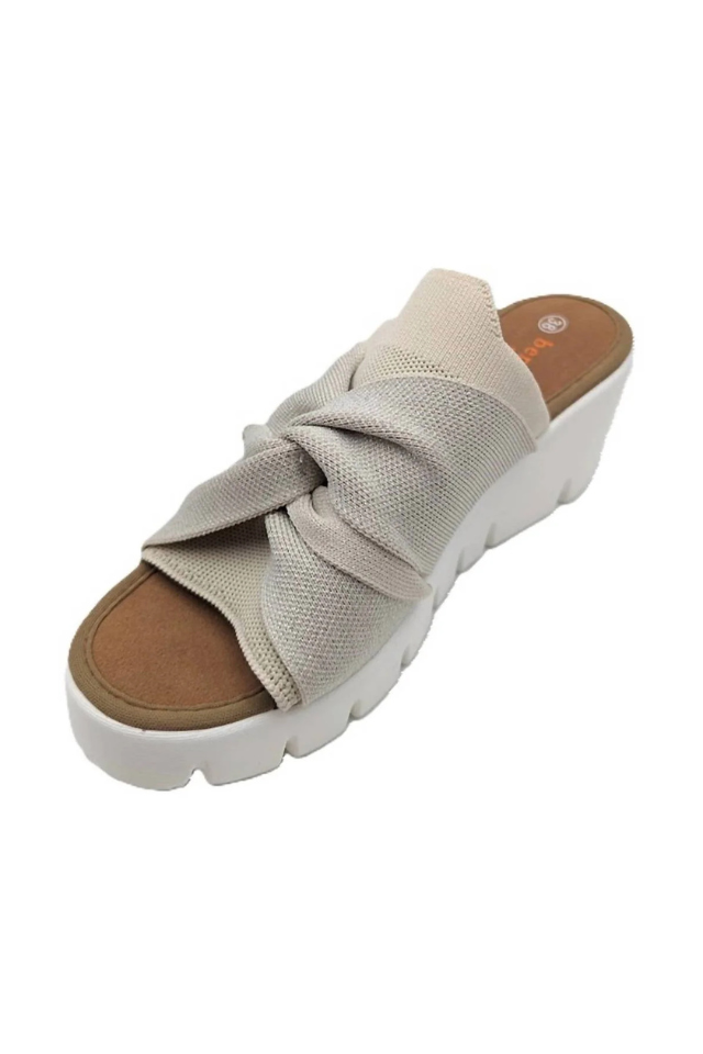 Bernie Mev Venti Twist - Nude Silver