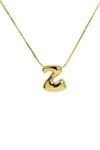 Waterdrop 18K Gold-Filled Initial Necklace