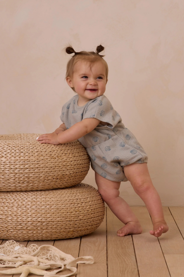 Rylee + Cru Kai Romper - Seashells