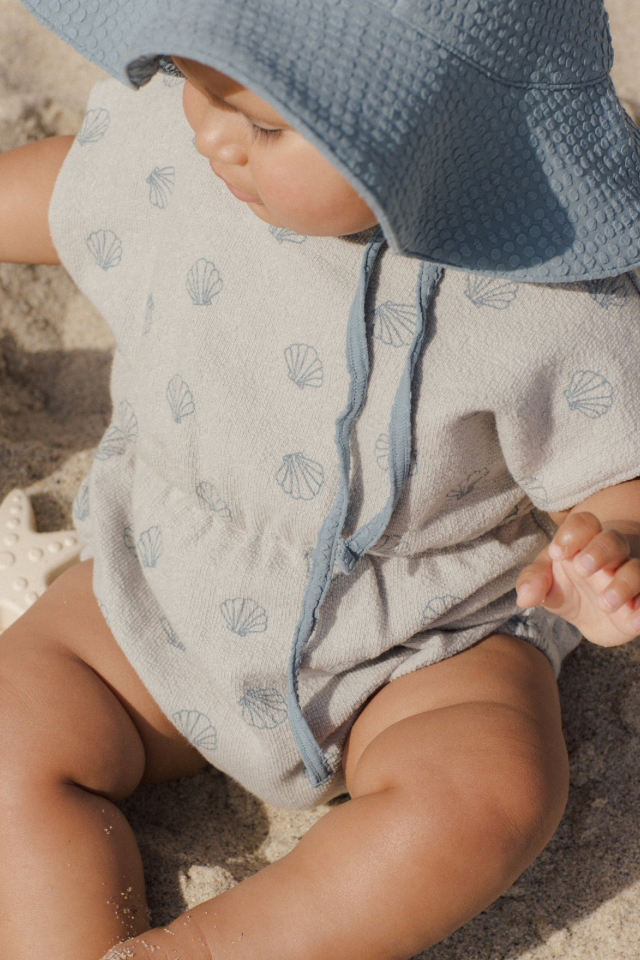 Rylee + Cru Kai Romper - Seashells