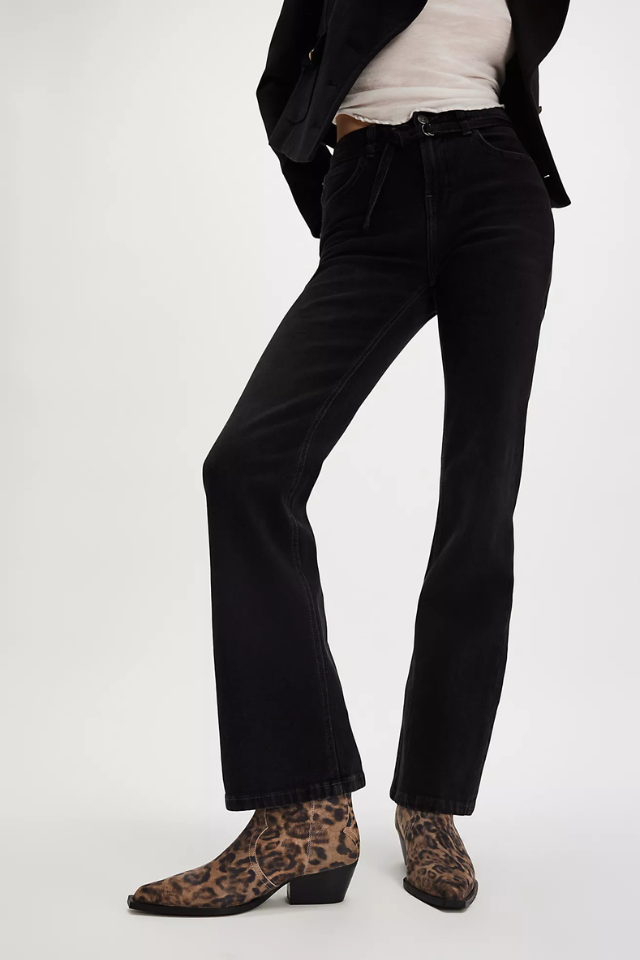 Free People Cat Nap Cowboy Boot - Leopard Suede