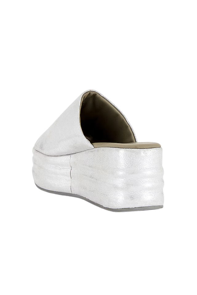 Free People Harbor Flatform - Silver