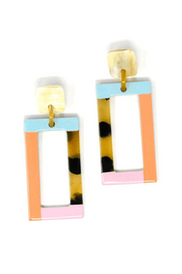 Sunshine Tienda Neutral Colorblock Earrings