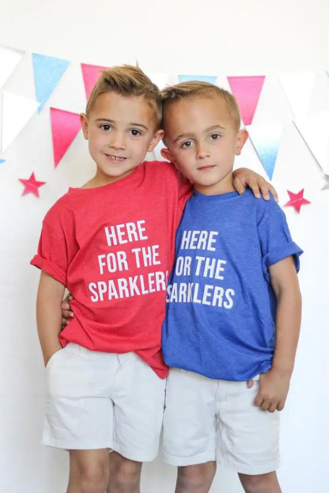 Here for the Sparklers T-shirt