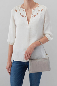 HOBO Darcy Crossbody - Light Grey