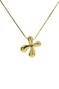 Waterdrop 18K Gold-Filled Initial Necklace