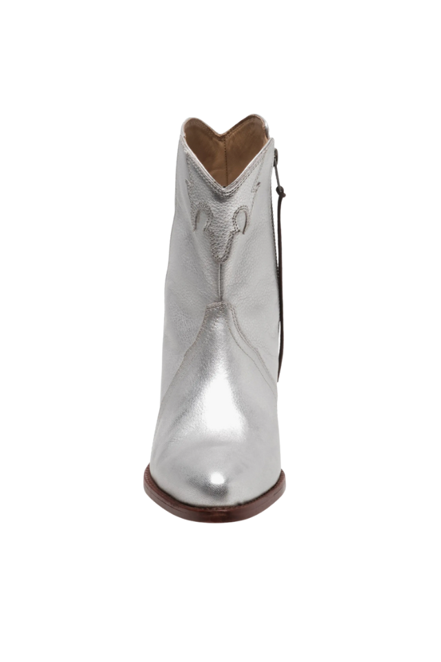Free People New Frontier Western Boot - Silver