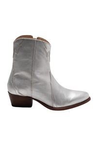 Free People New Frontier Western Boot - Silver