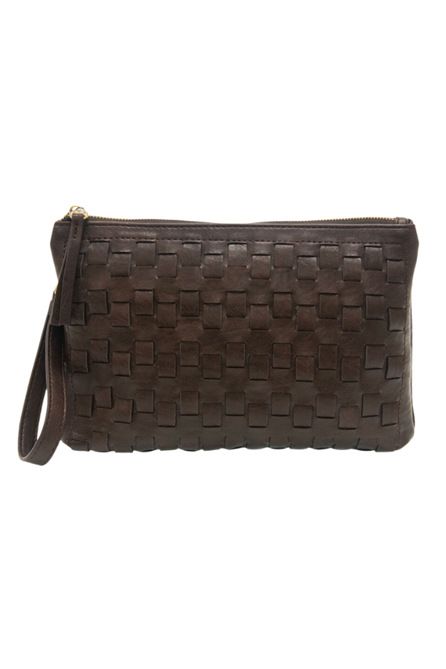 Joy Susan Quinn Woven Convertible Crossbody Clutch