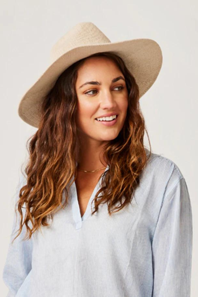 Carve Panama Hat - Light Khaki