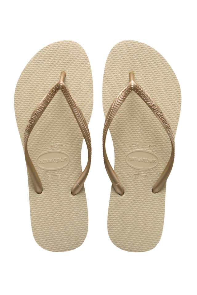 Havaianas Slim Sandal - Sand Grey/Light Gold