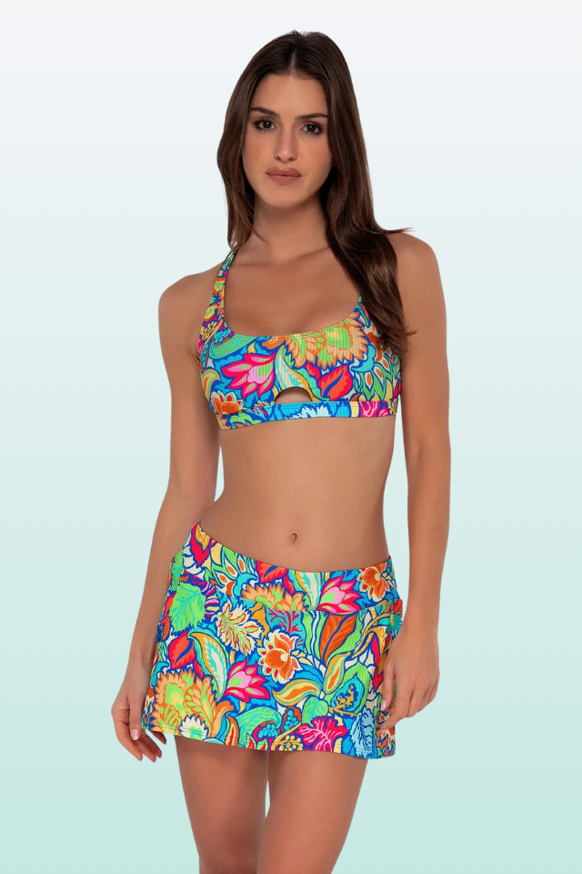 Sunsets Sporty Swim Skirt - Fiji Sandbar Rib