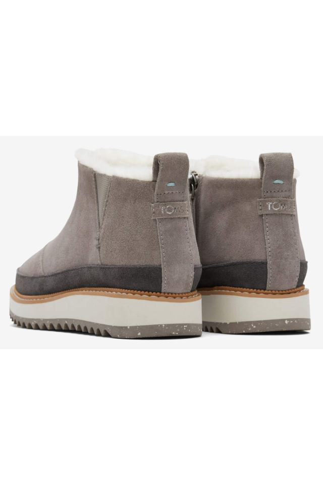 TOMS Marlo Water Resistant Faux Fur Boot - Tan Leather/Suede