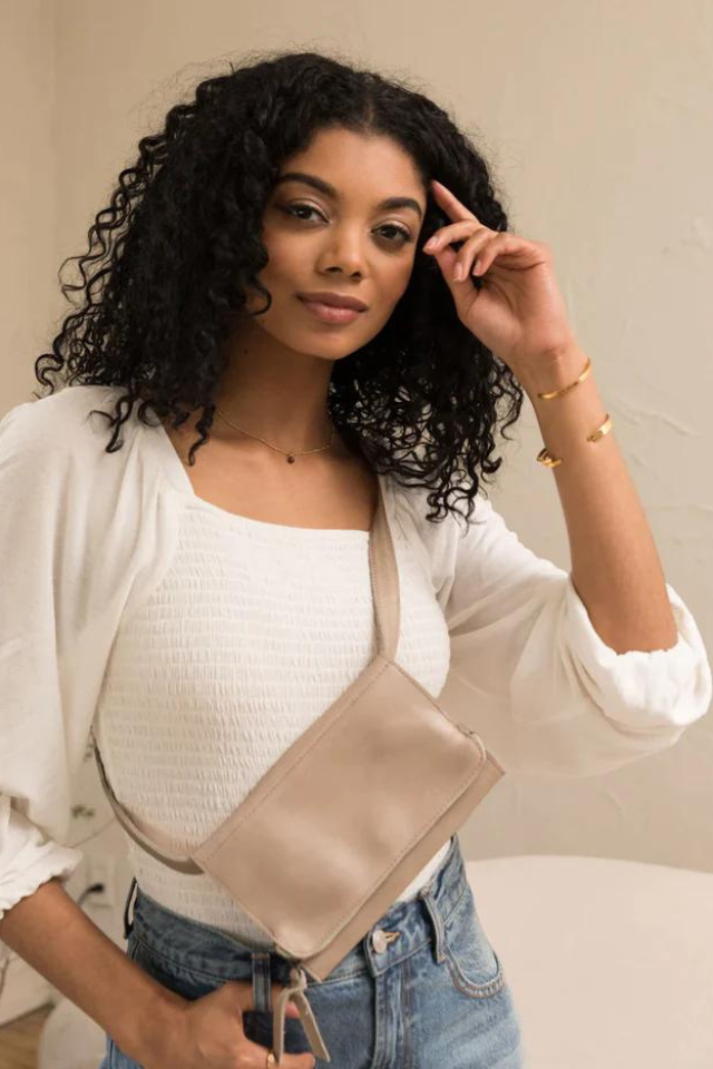 ABLE Monique Crossbody - Pebble