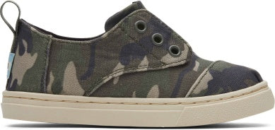 TOMS Tiny Cordones Cupsole - Multi Classic Camo Print