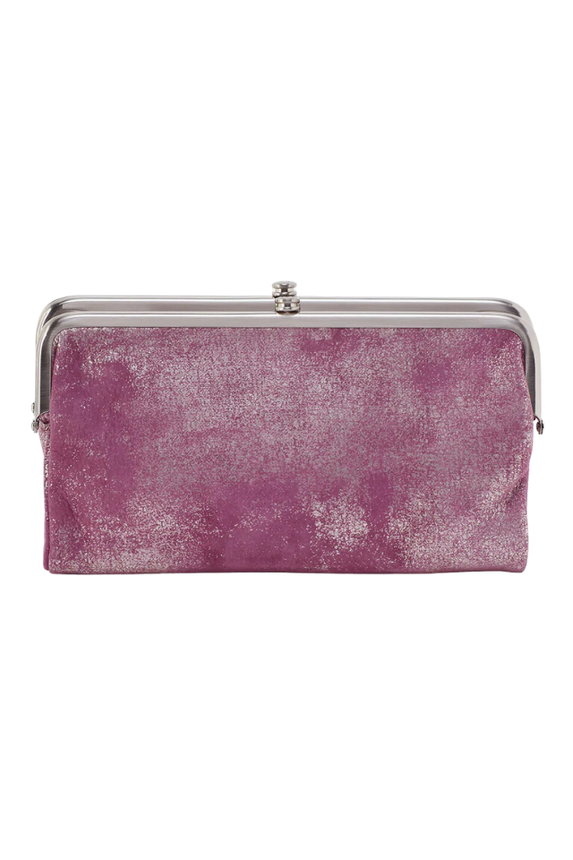 HOBO Lauren Clutch Wallet Metallic Violet – Seaside Shoes Swim