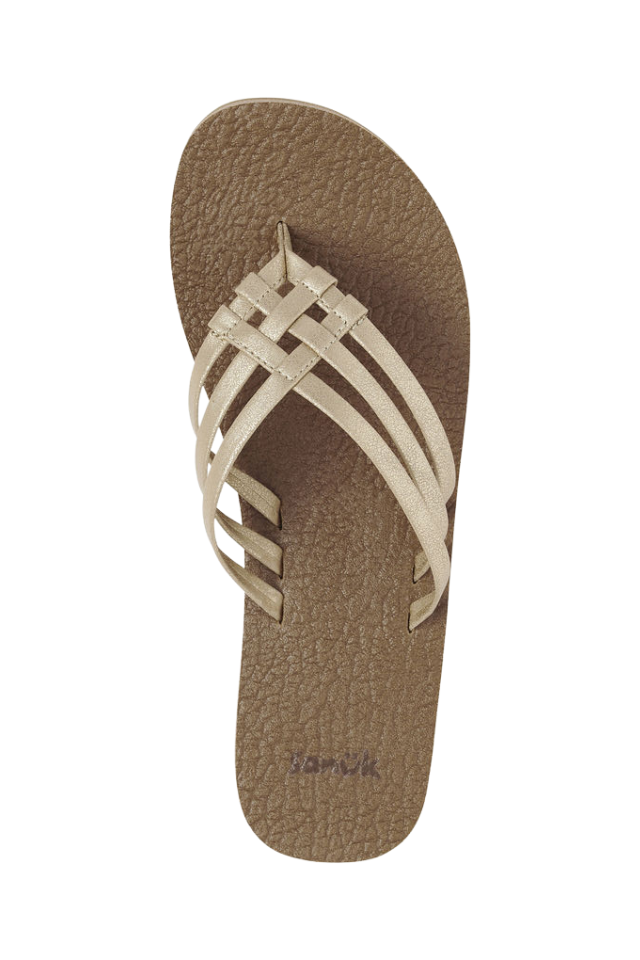 Sanuk Yoga Sandy - Metallic Champagne