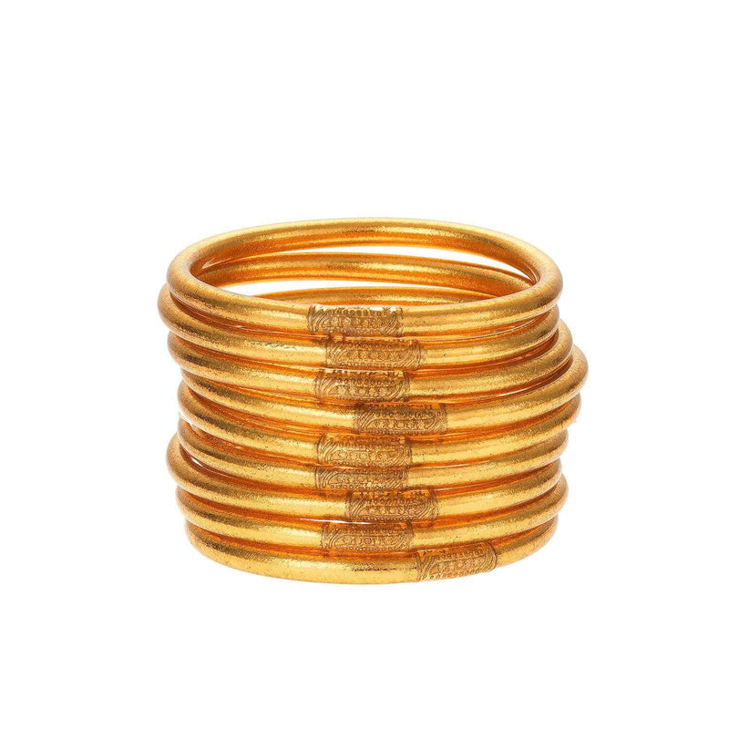 BuDhaGirl All Weather Bangles Set of 9 - Gold