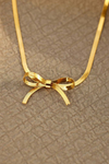 Savvy Bow 18K Gold-Filled Necklace