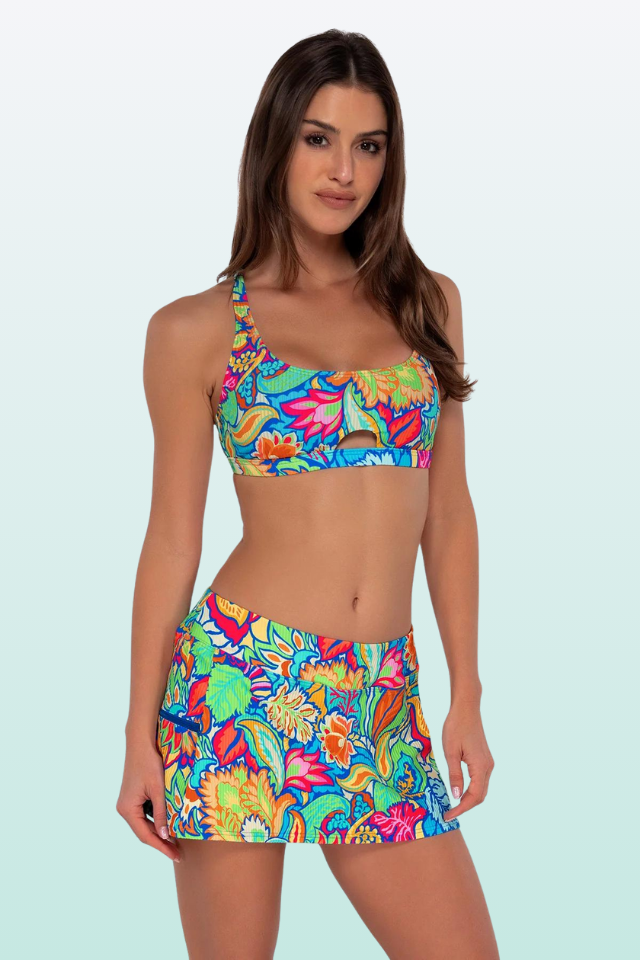 Sunsets Sporty Swim Skirt - Fiji Sandbar Rib
