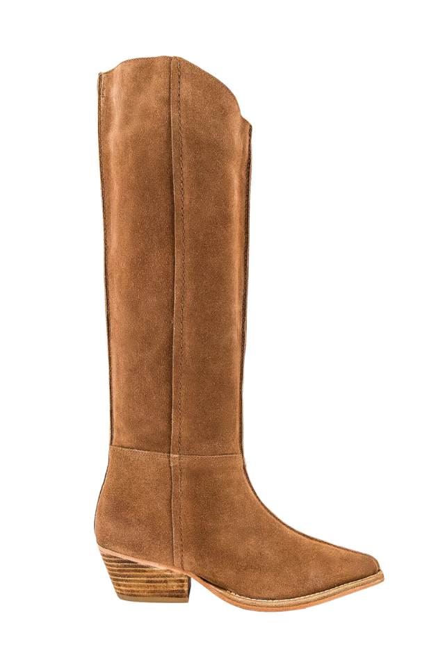 Free People Sway Low Slouch Boot Tan