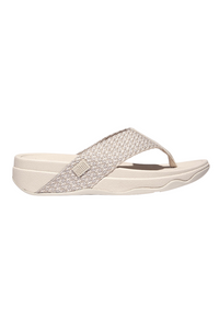 Fit Flop Surfa Multi Tone Webbing Toe Post Sandals - Paris Beige