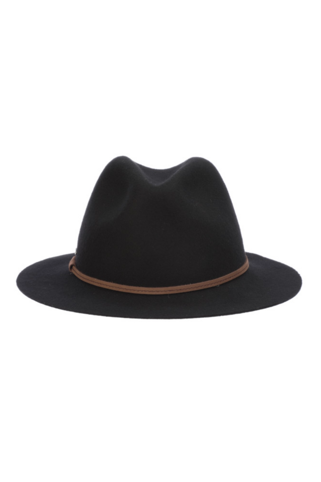 Dorfman Mystery Wool Felt Hat - Black