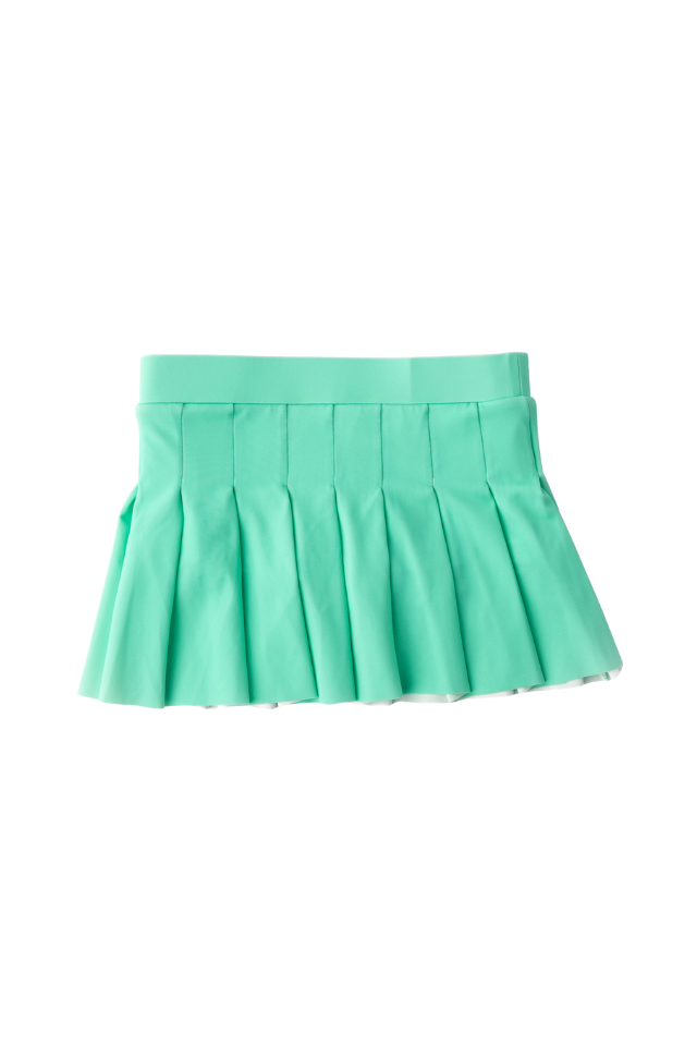 SC Pleated Active Skirt -Green