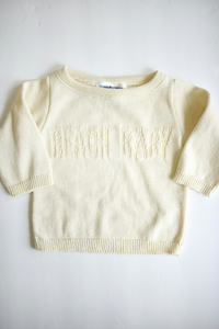 Beach Baby Jacquard Crew