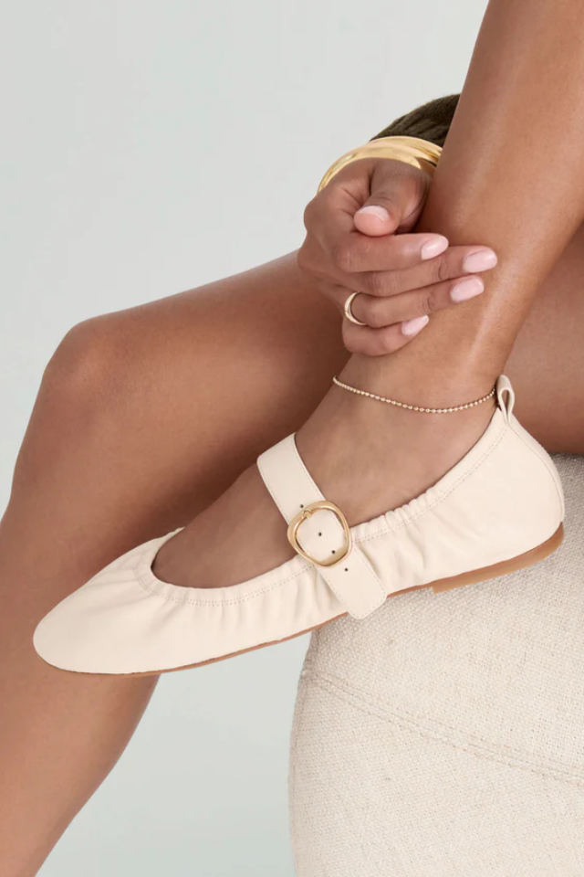Dolce Vita Caely Ballet Flat - Bone Leather