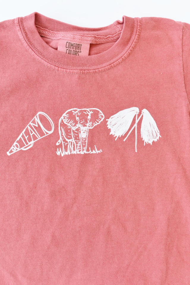 Studio Smocks Elephant Cheerleader T-Shirt