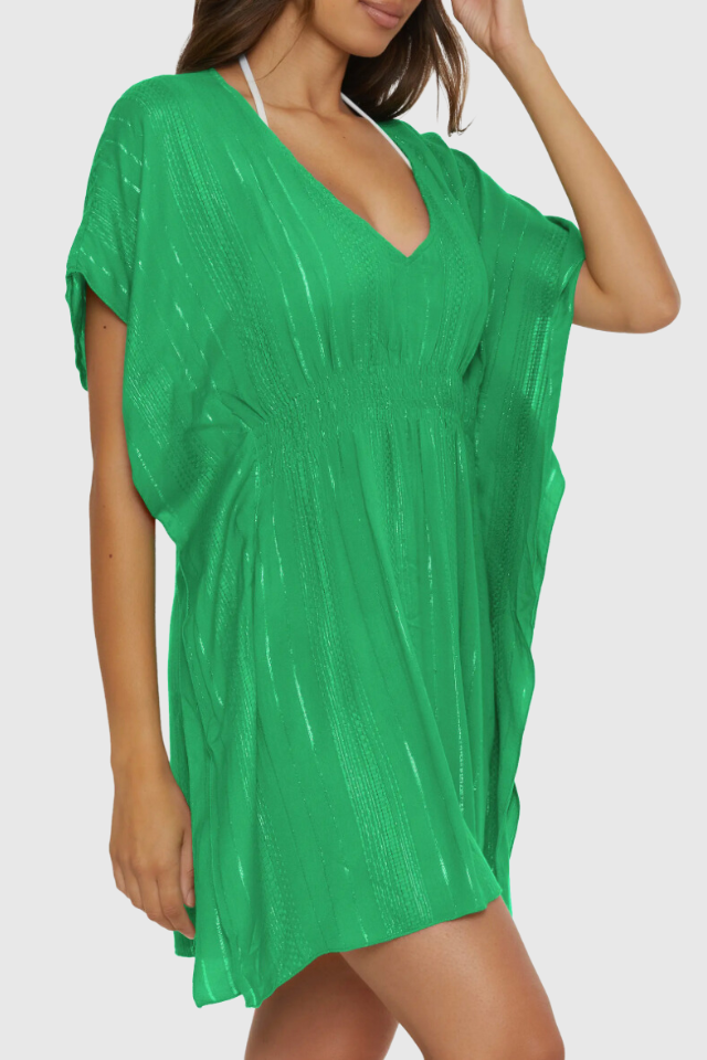 Becca Radiane Woven Tunic - Verde