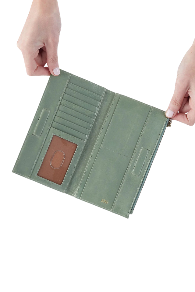 HOBO Jill Large Bifold Wallet - Jade