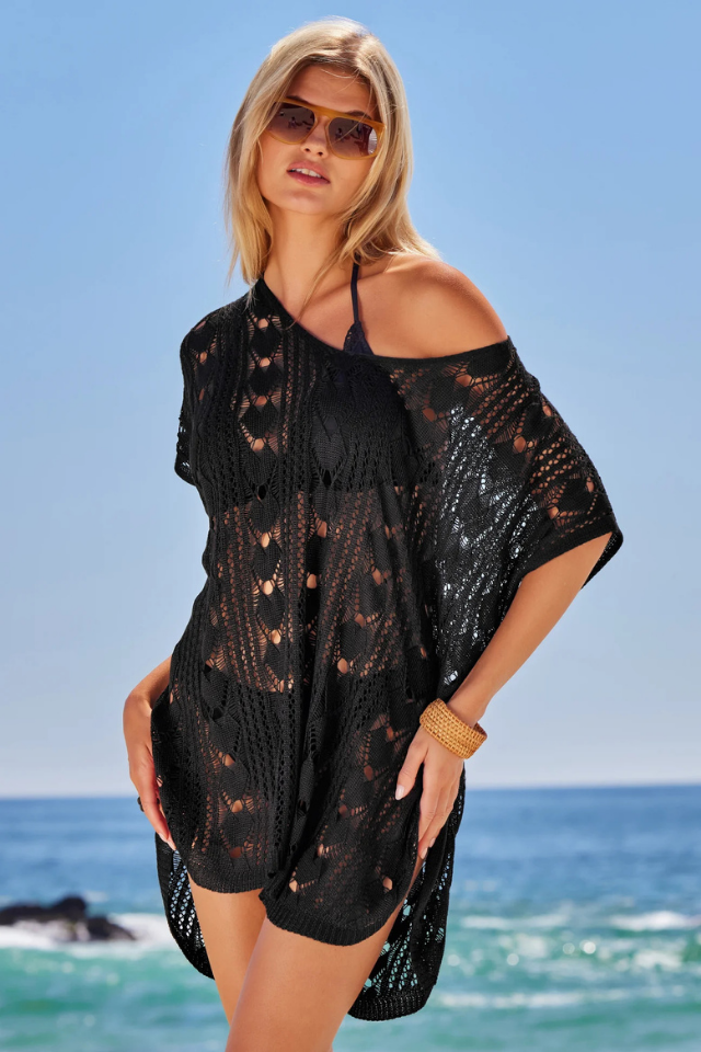 Becca Venica Vneck Tunic - Black