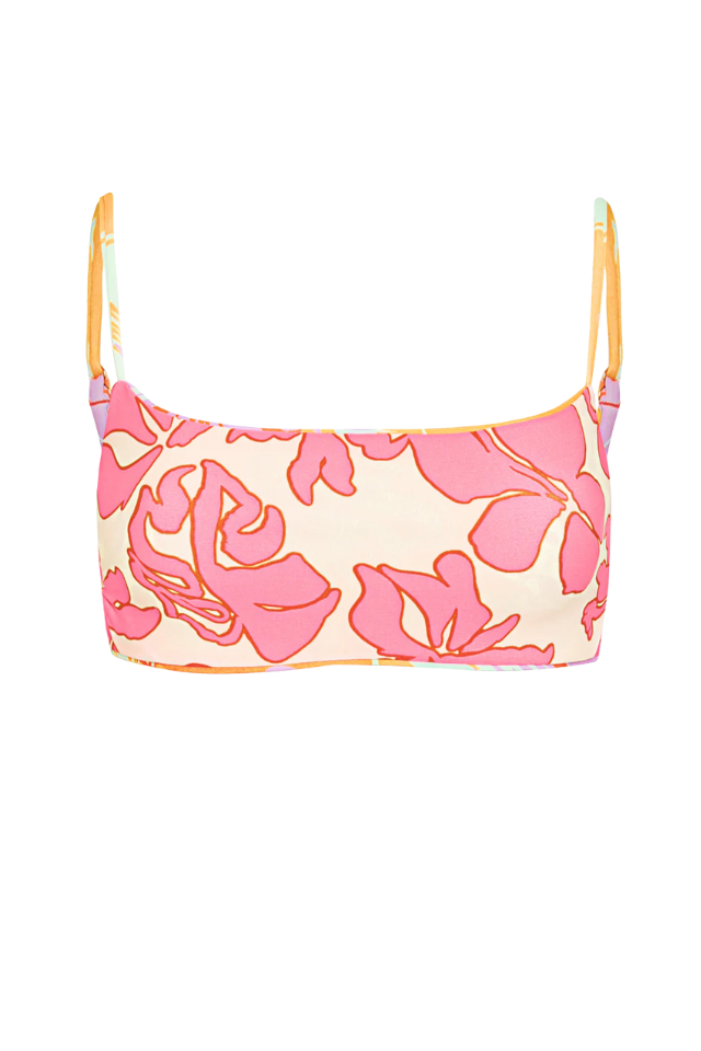 Maaji Hawaiian Floral Scape Top - Orange