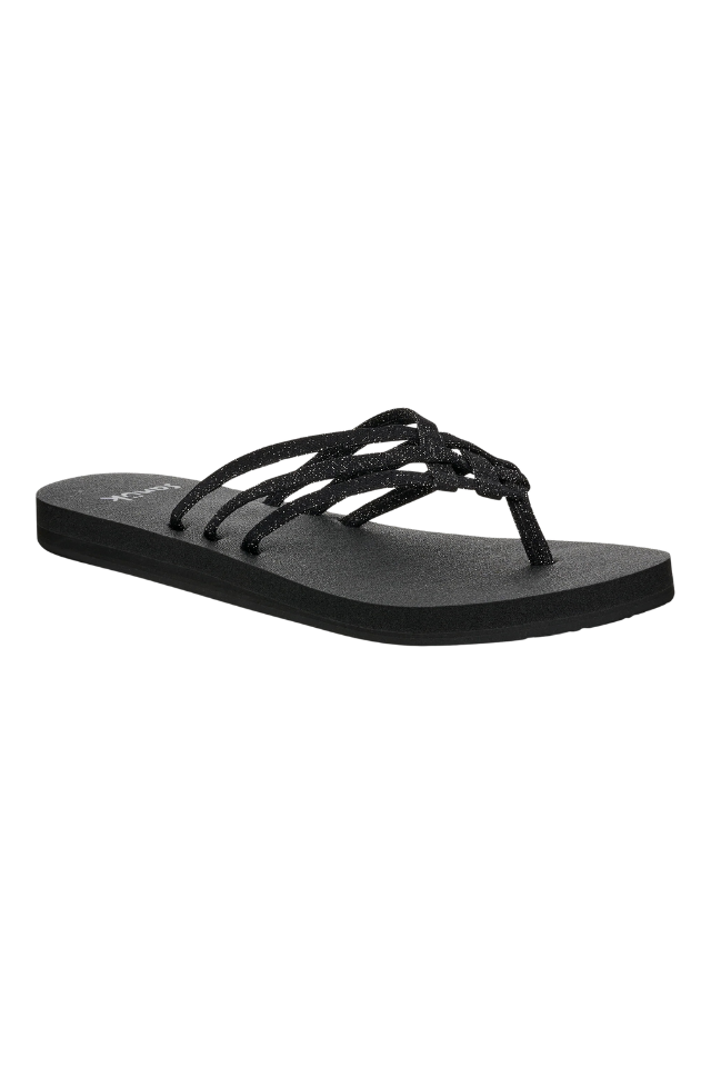 Sanuk Yoga Sandy II Sparkle - Black
