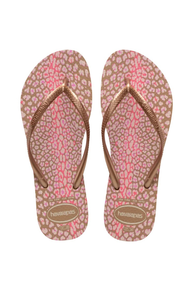 Havaianas Kids Slim Animal Sandal - Rose Gold/Metallic Rose