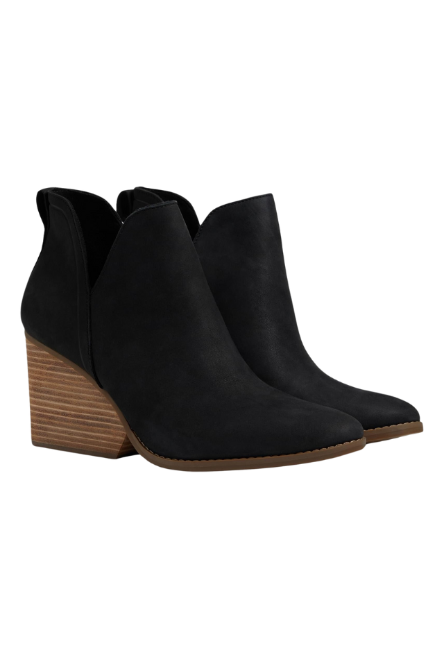 TOMS Eliza Boot - Black Nubuck