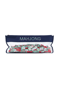 Oh My Mahjong Bag - Navy Bamboo