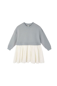 Rylee + Cru Sweatshirt Dress - Dusty Blue