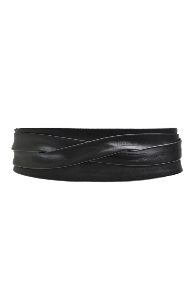 Ada Collection Wrap Belt - Black