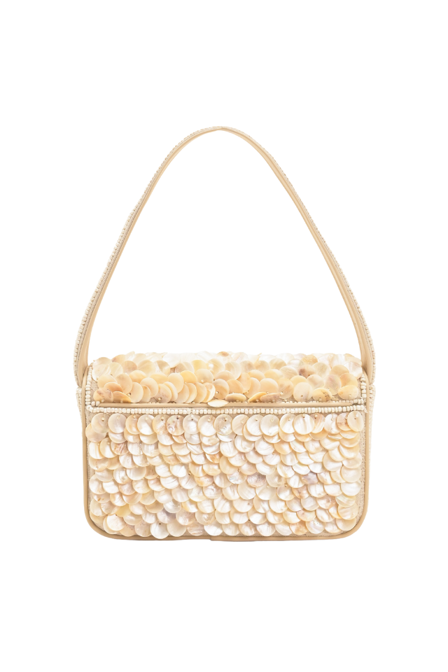 PRE-ORDER A&B Beaded Shoulder Bag - Rainbow Shell