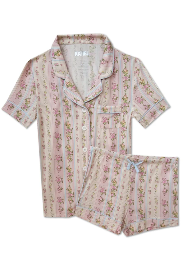 KatieJ Lynn PJ - Shabby Floral Stripe