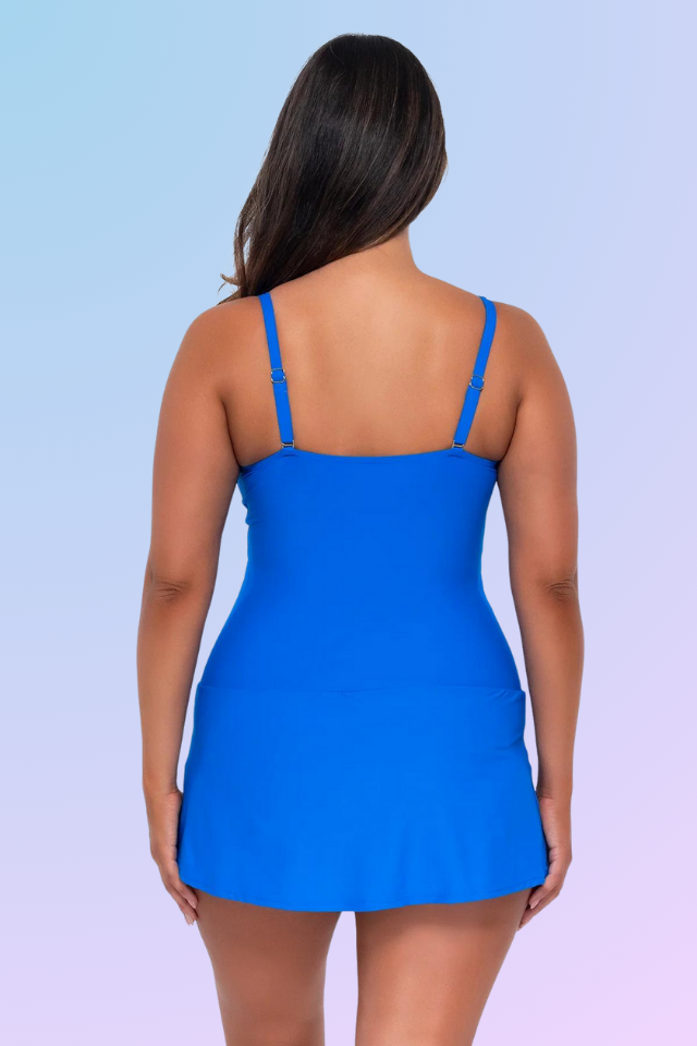 Sunsets Sienna Swim Dress - Electric Blue