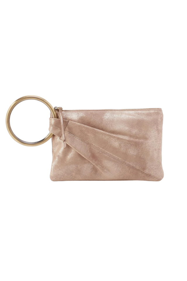 HOBO Sheila Hard Ring Clutch - Guilded Beige