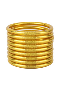 BuDhaGirl All Weather Bangles Set of 9 - Gold