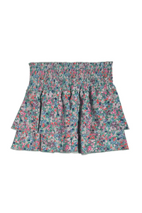 Pleat Scottie Skirt - Petals