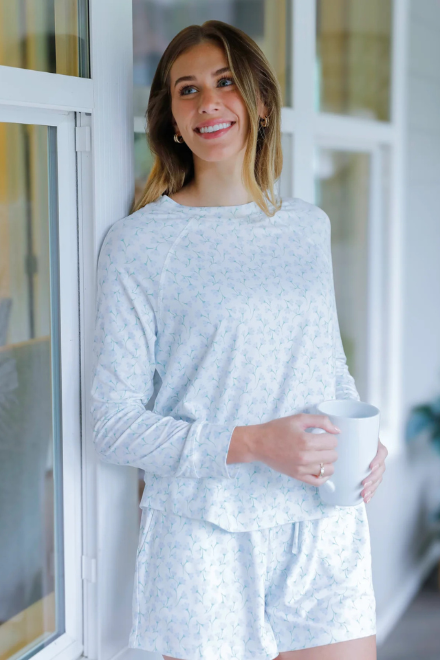 MS Annie Short Set - Petal Dance Blue