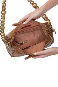 HOBO Sheila Medium Satchel w/ Studs Truffle